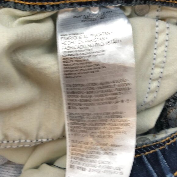 Levis Signature Women Jeans Size 18 Gold Athletic Fit Straight Leg Elastic Waist - Picture 14 of 16